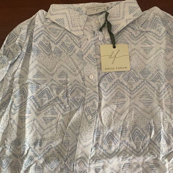Dress forum oasis button down shirt dress size M, NWT - Picture 5 of 8